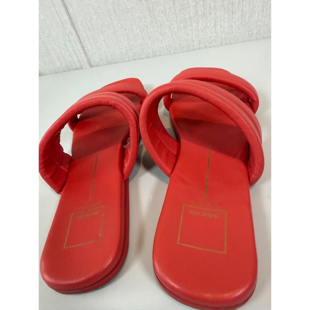 Dolce Vita Adore Slide Sandal In Orange Red‎ Size 9.5